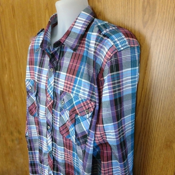 Brooklyn State Plaid Casual Button Down - Picture 2 of 6
